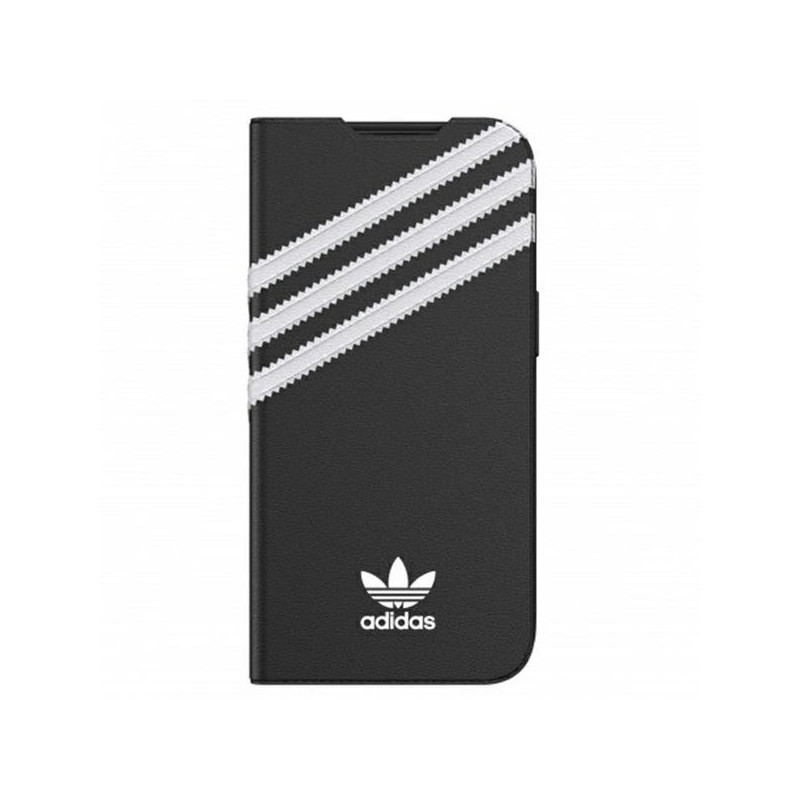 Adidas OR Booklet Case PU, skirtas iPhone 13 Pro / iPhone 13 - juodai baltas