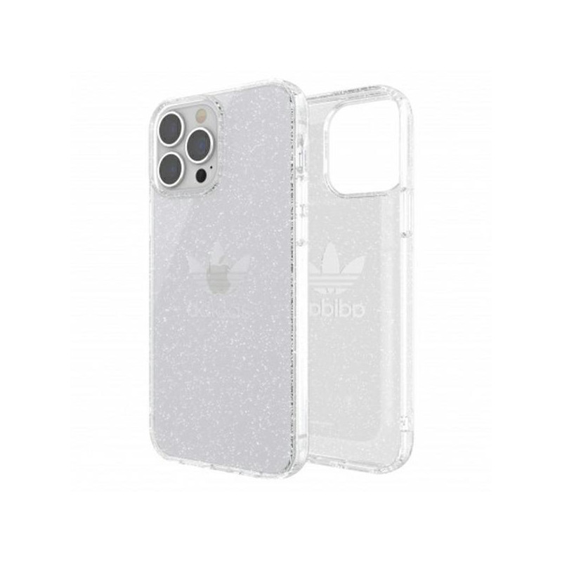 Adidas OR Protective Clear Case Glitter dėklas iPhone 13 Pro Max - skaidrus ir sidabrinis