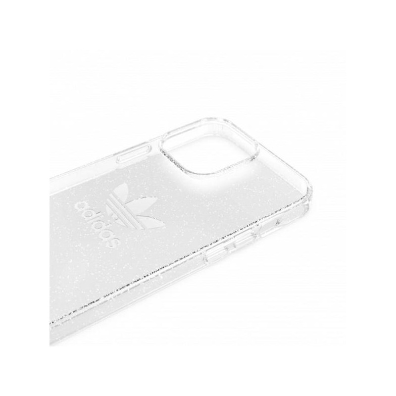Adidas OR Protective Clear Case Glitter dėklas iPhone 13 Pro Max - skaidrus ir sidabrinis