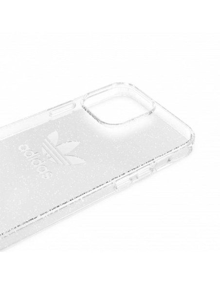 Adidas OR Protective Clear Case Glitter dėklas iPhone 13 Pro Max - skaidrus ir sidabrinis Adidas OR Protective Clear Case Glitter dėklas iPhone 13 Pro Max - skaidrus ir sidabrinis