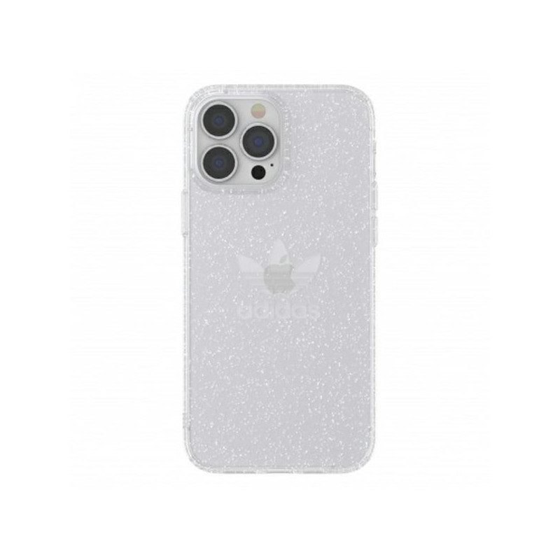 Adidas OR Protective Clear Case Glitter dėklas iPhone 13 Pro Max - skaidrus ir sidabrinis