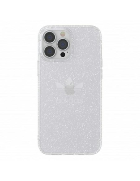 Adidas OR Protective Clear Case Glitter dėklas iPhone 13 Pro Max - skaidrus ir sidabrinis Adidas OR Protective Clear Case Glitter dėklas iPhone 13 Pro Max - skaidrus ir sidabrinis