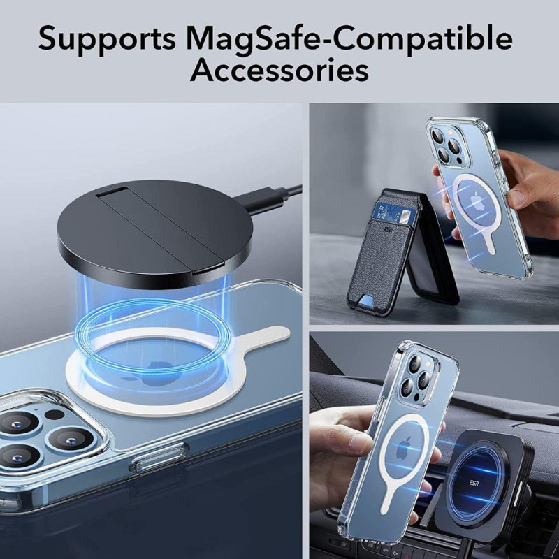 MagSafe ESR Halolock universalus žiedas - baltas 2 vnt.