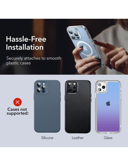 MagSafe ESR Halolock universalus žiedas - baltas 2 vnt. MagSafe ESR Halolock universalus žiedas - baltas 2 vnt.