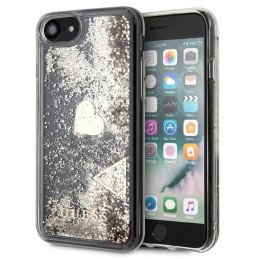 Guess Glitter Charms dėklas, skirtas iPhone SE 2022 / SE 2020 / 7 / 8 - auksinis