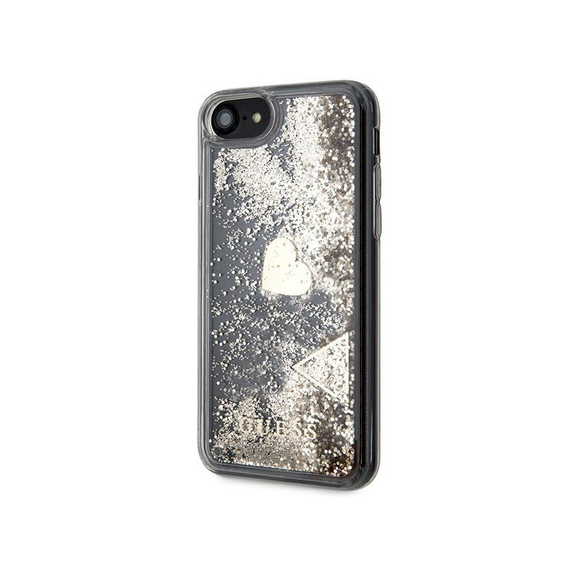 Guess Glitter Charms dėklas, skirtas iPhone SE 2022 / SE 2020 / 7 / 8 - auksinis