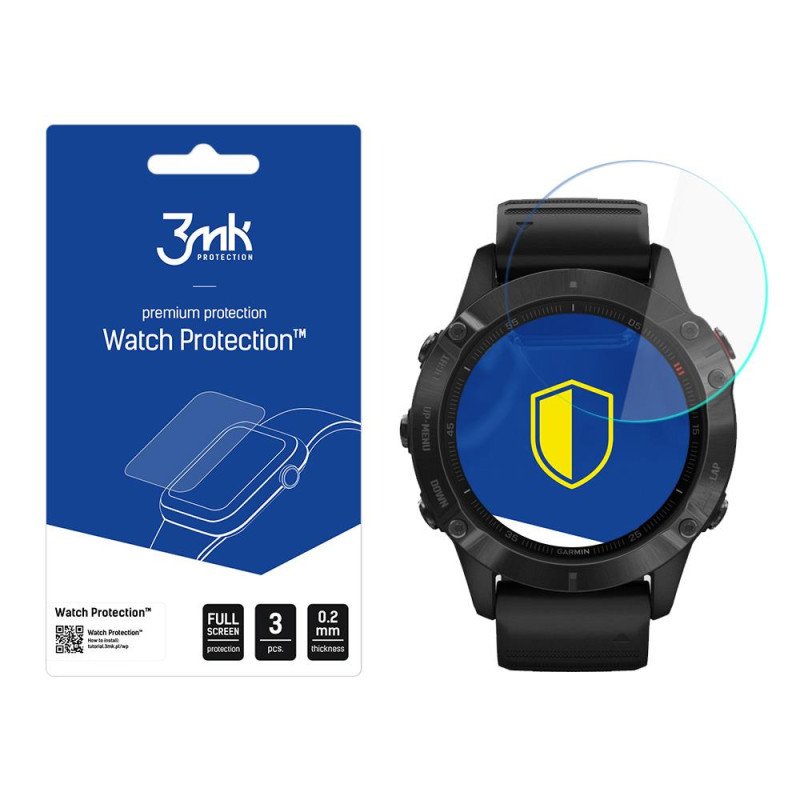 3mk Watch Protection™ hibridinis stiklas v. FlexibleGlass Lite ant Garmin Fenix 6 Pro 3mk Watch Protection™ hibridinis stiklas v. FlexibleGlass Lite ant Garmin Fenix 6 Pro