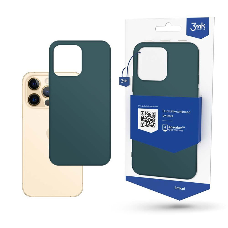 3mk matinis dėklas, skirtas iPhone 13 Pro – žalias 3mk matinis dėklas, skirtas iPhone 13 Pro – žalias