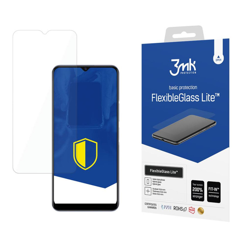 3mk FlexibleGlass Lite™ hibridinis stiklas ant Vivo Y72 5G
