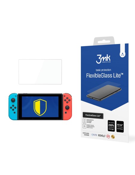 3mk FlexibleGlass Lite™ hibridinis stiklas, skirtas Nintendo Switch 3mk FlexibleGlass Lite™ hibridinis stiklas, skirtas Nintendo Switch