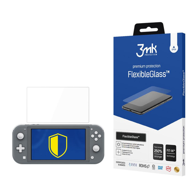 3mk FlexibleGlass™ hibridinis stiklas, skirtas Nintendo Switch Lite 2019