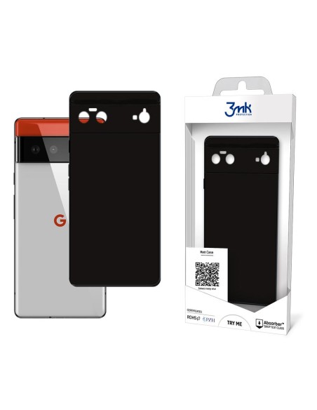 3mk matinis dėklas, skirtas „Google Pixel 6 Pro 5G“ – juodas 3mk matinis dėklas, skirtas „Google Pixel 6 Pro 5G“ – juodas