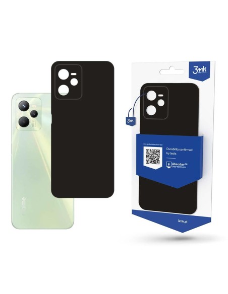 3mk matinis dėklas, skirtas Realme C35 - juodas 3mk matinis dėklas, skirtas Realme C35 - juodas