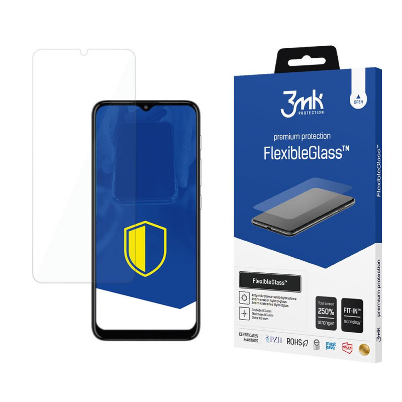 3mk FlexibleGlass™ hibridinis stiklas, skirtas Motorola Moto E20 3mk FlexibleGlass™ hibridinis stiklas, skirtas Motorola Moto E20