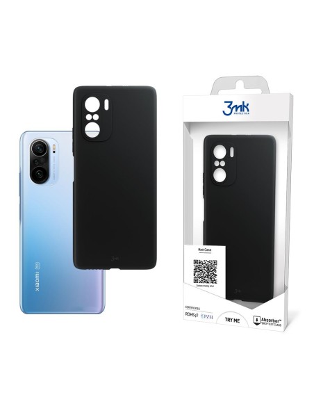 3mk matinis dėklas, skirtas Xiaomi Mi 11i 5G – juodas 3mk matinis dėklas, skirtas Xiaomi Mi 11i 5G – juodas