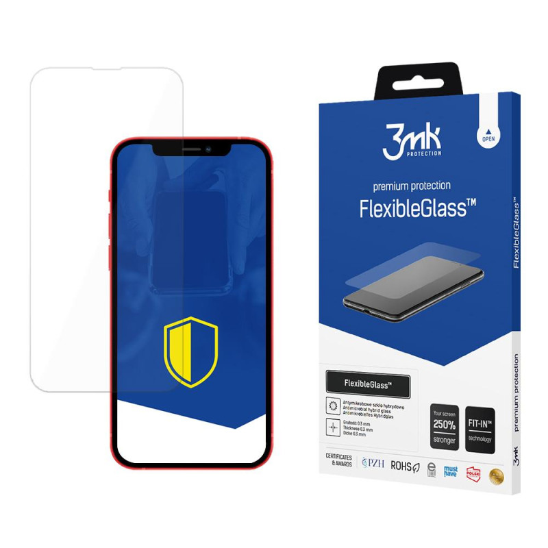 3mk FlexibleGlass™ hibridinis stiklas, skirtas iPhone 13