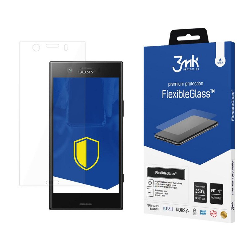 3mk FlexibleGlass™ hibridinis stiklas, skirtas Sony Xperia XZ1 Compact 3mk FlexibleGlass™ hibridinis stiklas, skirtas Sony Xperia XZ1 Compact