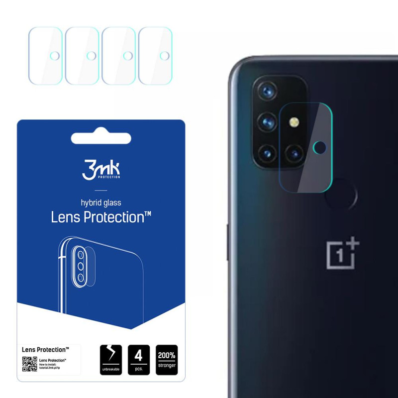 3mk Lens Protection™ hibridinis fotoaparato stiklas, skirtas OnePlus Nord N10 5G
