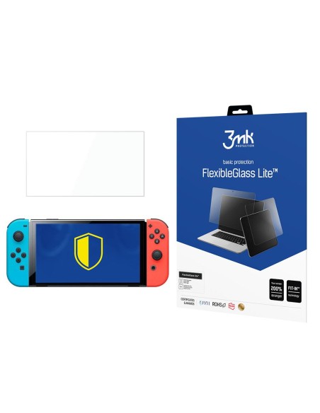 3mk FlexibleGlass Lite™ hibridinis stiklas, skirtas Nintendo Switch OLED 3mk FlexibleGlass Lite™ hibridinis stiklas, skirtas Nintendo Switch OLED