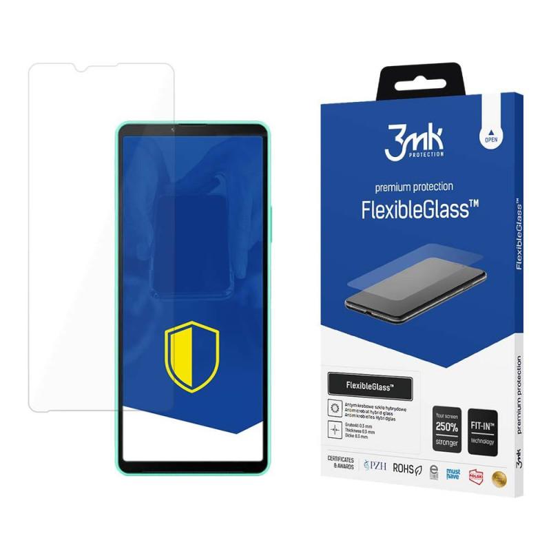 3mk FlexibleGlass™ hibridinis stiklas, skirtas Sony Xperia 10 IV 3mk FlexibleGlass™ hibridinis stiklas, skirtas Sony Xperia 10 IV