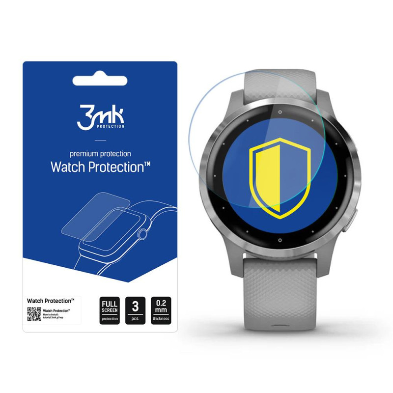 3mk Watch Protection™ v. ARC+ apsauginė folija, skirta Garmin Vivoactive 4S 3mk Watch Protection™ v. ARC+ apsauginė folija, skirta Garmin Vivoactive 4S