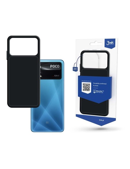 3mk matinis dėklas, skirtas Xiaomi Poco X4 Pro 5G – juodas 3mk matinis dėklas, skirtas Xiaomi Poco X4 Pro 5G – juodas