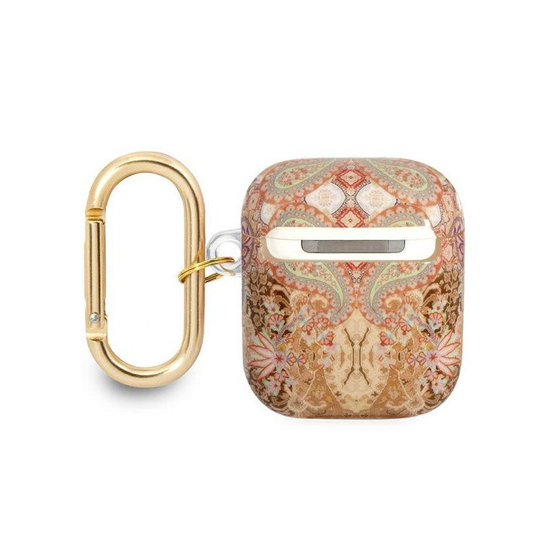 Guess Paisley Strap Collection dėklas, skirtas AirPods 1/ 2 – auksinis