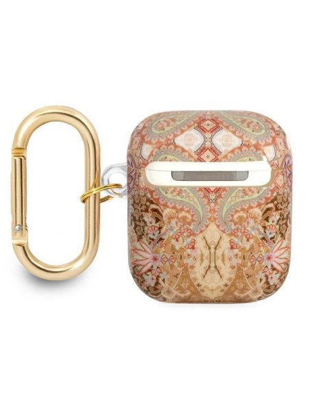 Guess Paisley Strap Collection dėklas, skirtas AirPods 1/ 2 – auksinis Guess Paisley Strap Collection dėklas, skirtas AirPods 1/ 2 – auksinis