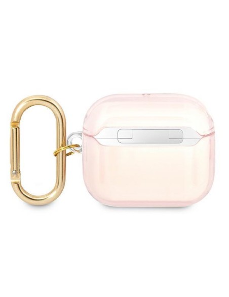Guess Strap Collection dėklas, skirtas AirPods 3 dangteliui – rožinis Guess Strap Collection dėklas, skirtas AirPods 3 dangteliui – rožinis