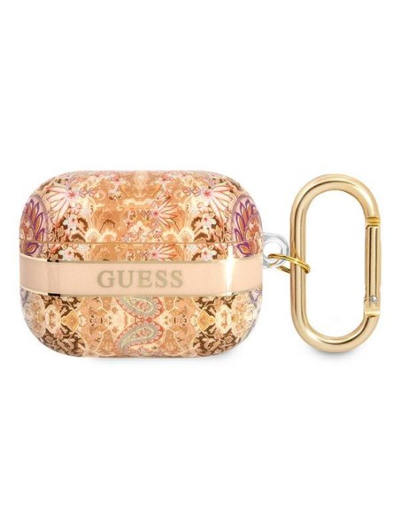 Guess Paisley Strap Collection dėklas, skirtas AirPods Pro – auksinis Guess Paisley Strap Collection dėklas, skirtas AirPods Pro – auksinis