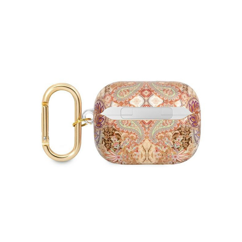 Guess Paisley Strap Collection dėklas, skirtas AirPods Pro – auksinis
