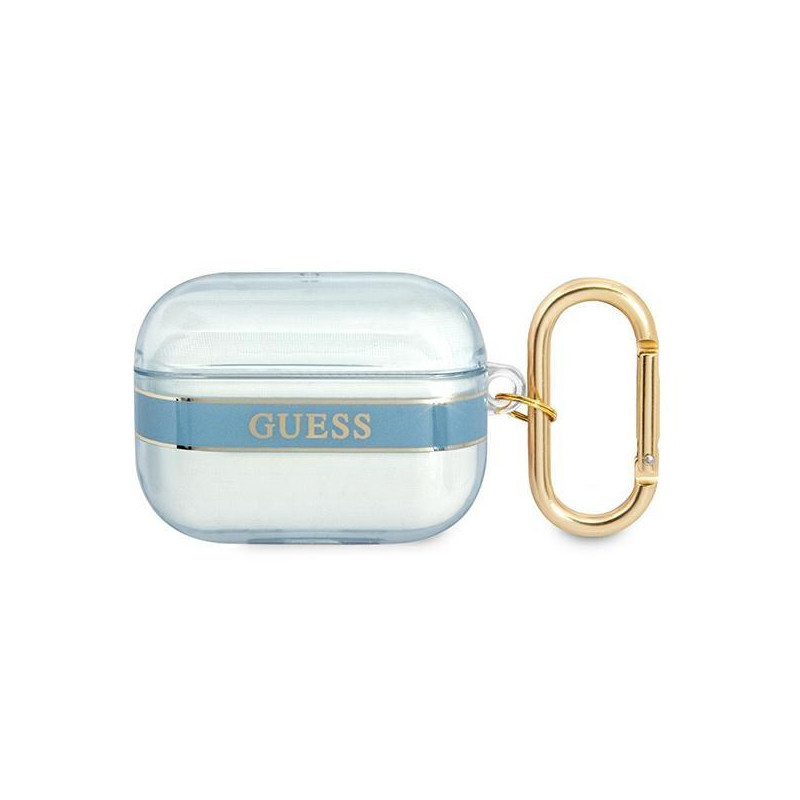Guess Strap Collection dėklas, skirtas AirPods Pro - mėlynas Guess Strap Collection dėklas, skirtas AirPods Pro - mėlynas