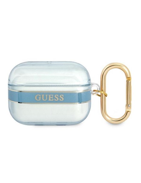 Guess Strap Collection dėklas, skirtas AirPods Pro - mėlynas Guess Strap Collection dėklas, skirtas AirPods Pro - mėlynas