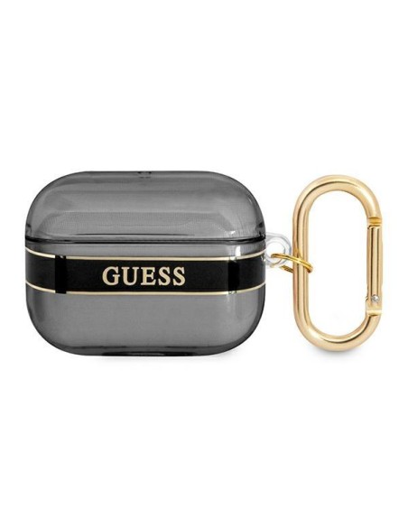 Guess Strap Collection dėklas, skirtas AirPods Pro - juodas Guess Strap Collection dėklas, skirtas AirPods Pro - juodas