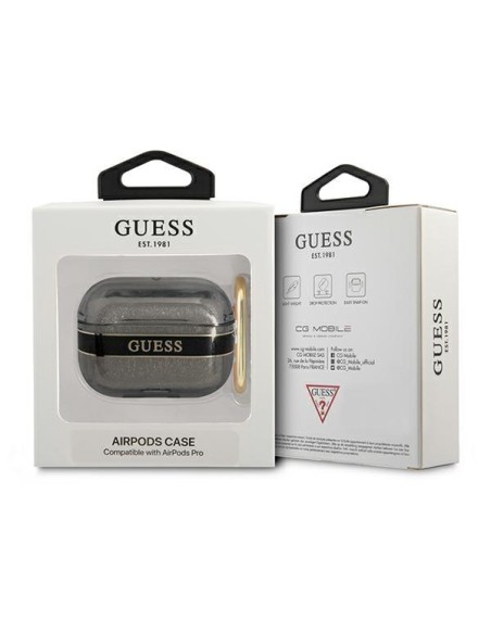 Guess Strap Collection dėklas, skirtas AirPods Pro - juodas Guess Strap Collection dėklas, skirtas AirPods Pro - juodas