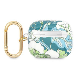 Guess Flower Strap Collection dėklas, skirtas AirPods 3 dangteliui – žalias