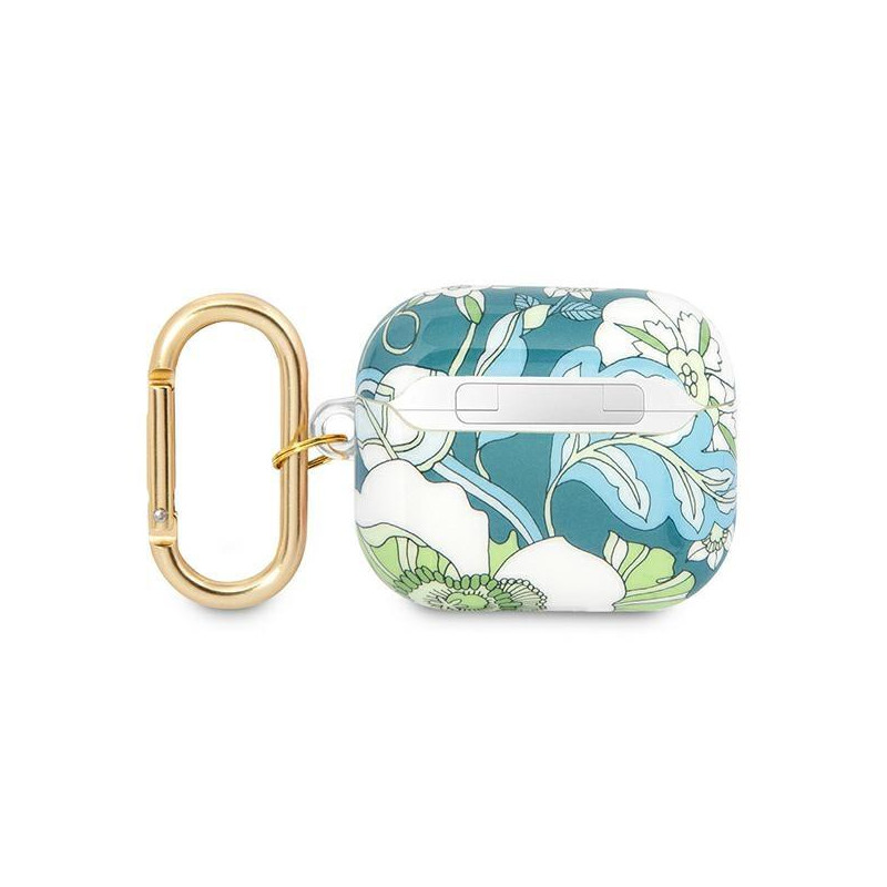 Guess Flower Strap Collection dėklas, skirtas AirPods 3 dangteliui – žalias