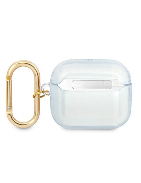 Guess Strap Collection dėklas, skirtas AirPods 3 dangteliui – mėlynas