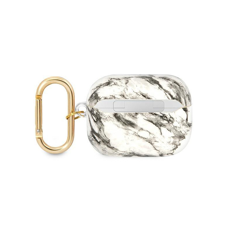 Guess Marble Strap Collection dėklas, skirtas AirPods Pro – pilkas