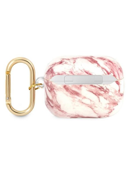 Guess Marble Strap Collection dėklas, skirtas AirPods Pro – rožinis Guess Marble Strap Collection dėklas, skirtas AirPods Pro – rožinis