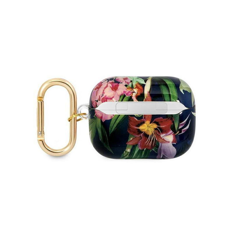 Guess Flower Strap Collection dėklas, skirtas AirPods Pro – mėlynas