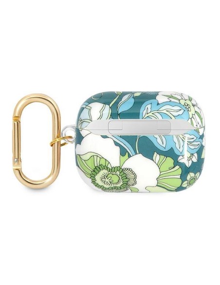 Guess Flower Strap Collection dėklas, skirtas AirPods Pro – žalias Guess Flower Strap Collection dėklas, skirtas AirPods Pro – žalias