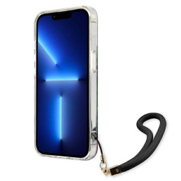 Guess Flower Strap dėklas, skirtas iPhone 13 Pro / iPhone 13 - mėlynas