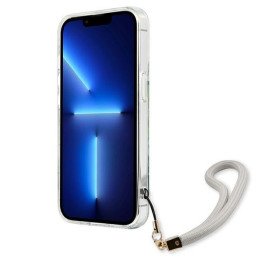 Guess Flower Strap dėklas iPhone 13 mini - žalias