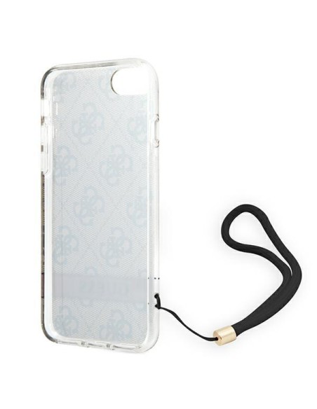 Guess 4G Print Strap dėklas, skirtas iPhone SE 2022 / SE 2020 / 7 / 8 - ruda Guess 4G Print Strap dėklas, skirtas iPhone SE 2022 / SE 2020 / 7 / 8 - ruda