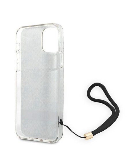 Guess 4G Print Strap dėklas, skirtas iPhone 12 / iPhone 12 Pro - rudas Guess 4G Print Strap dėklas, skirtas iPhone 12 / iPhone 12 Pro - rudas