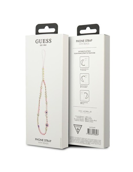 Guess Beads Shell pakabukas - rožinis Guess Beads Shell pakabukas - rožinis