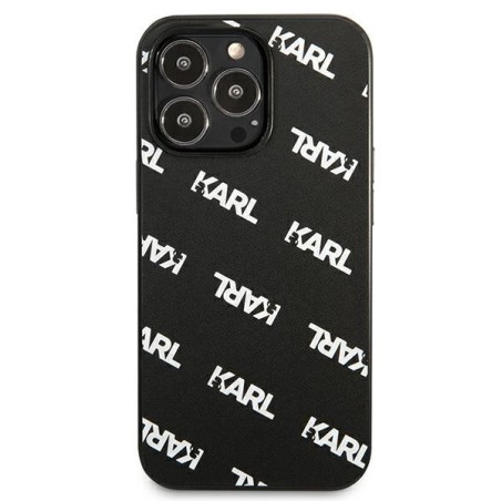 Karl Lagerfeld Allover dėklas, skirtas iPhone 13 Pro / iPhone 13 - juodas