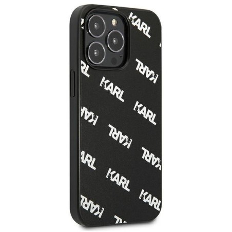 Karl Lagerfeld Allover dėklas, skirtas iPhone 13 Pro / iPhone 13 - juodas