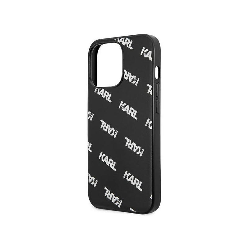 Karl Lagerfeld Allover dėklas, skirtas iPhone 13 Pro / iPhone 13 - juodas